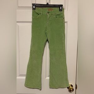 Green corduroy Candie’s size 10 flared pants